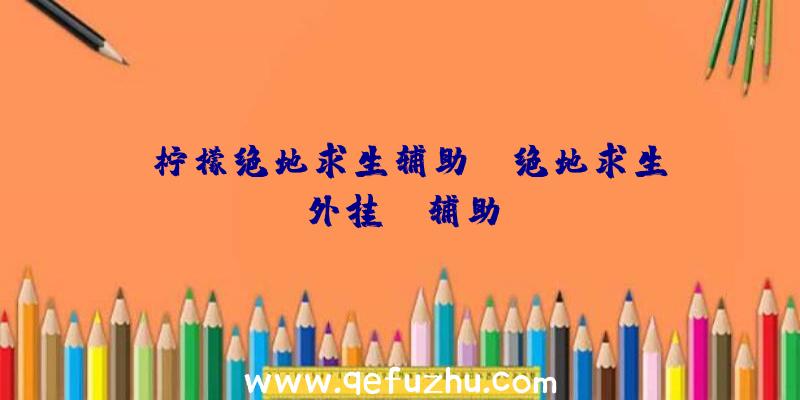「柠檬绝地求生辅助」|绝地求生外挂sk辅助